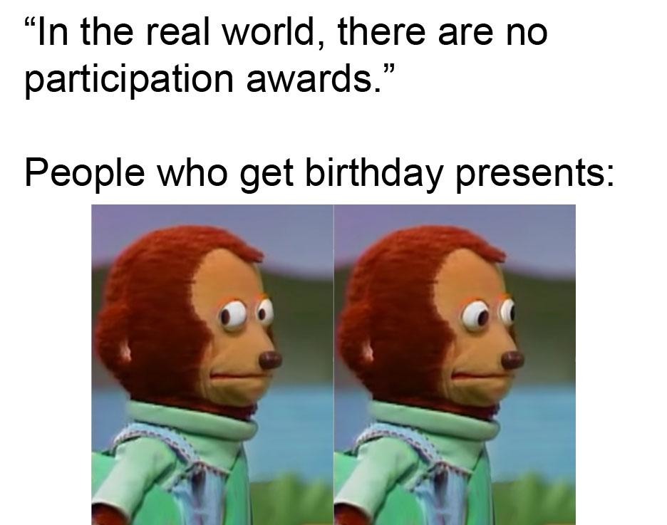 Birthday presents meme