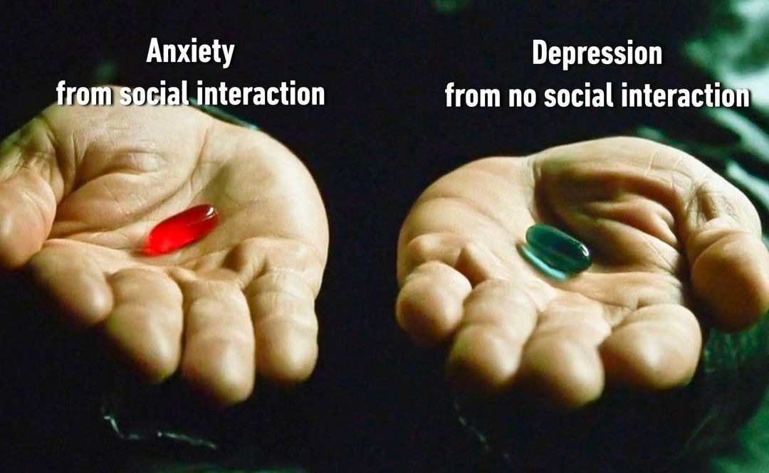 I have both, don’t need to take any pills - meme