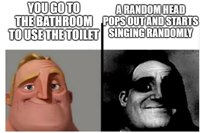 If skibidi toilets were real, that would be awful!!! XD - meme