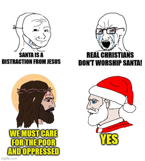 Real Christians worship real St. Nicholas - meme