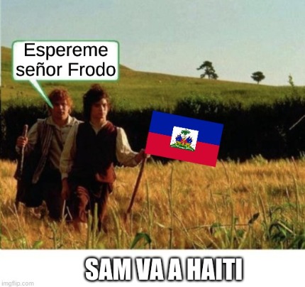 ¿sam va a haiti o sam va lentín? - meme