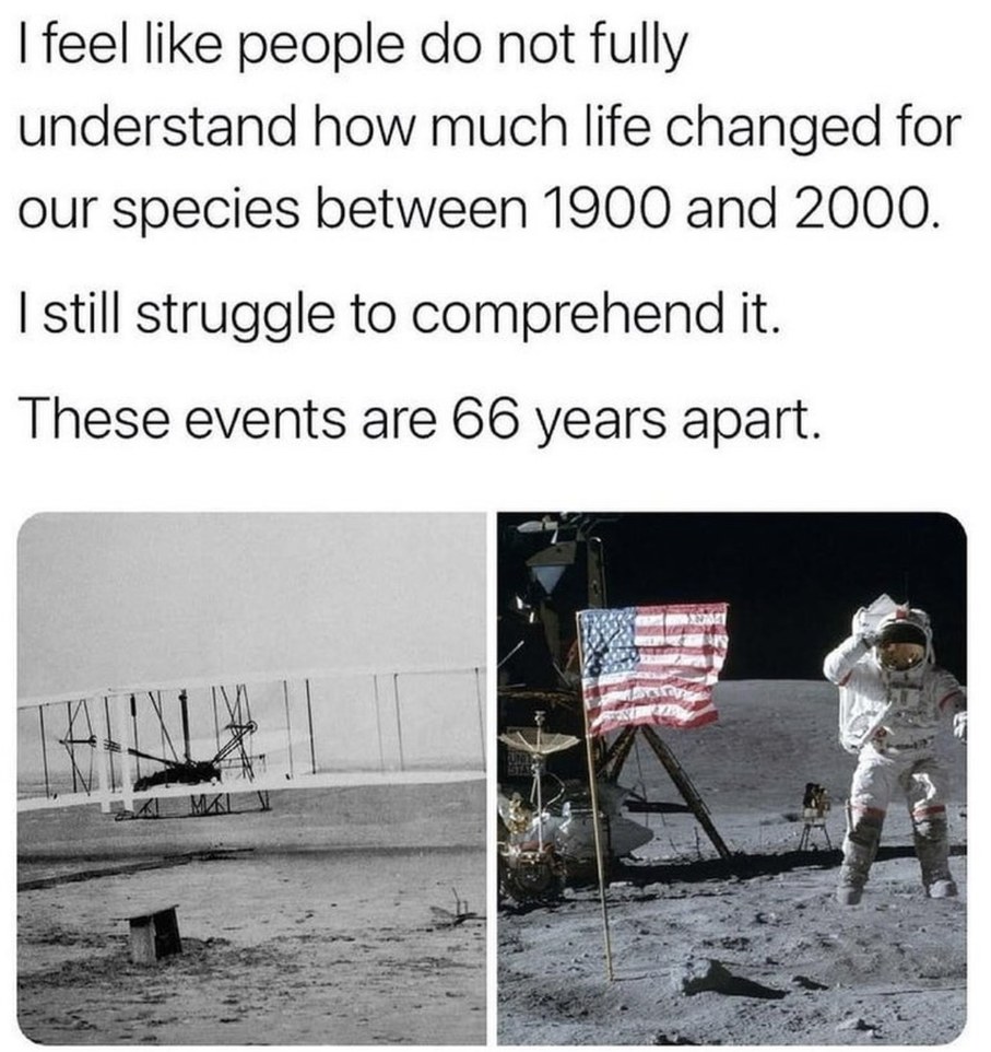the last 120 years. humans have made the last 4000 look like nothing happened - meme