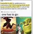 No película de Shrek = tercera guerra mundial