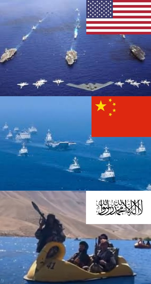 Taliban navy will destroy all the infidels - meme