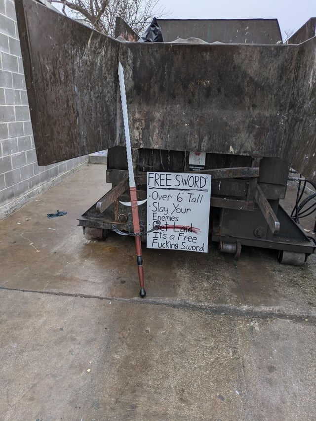 Free sword - meme