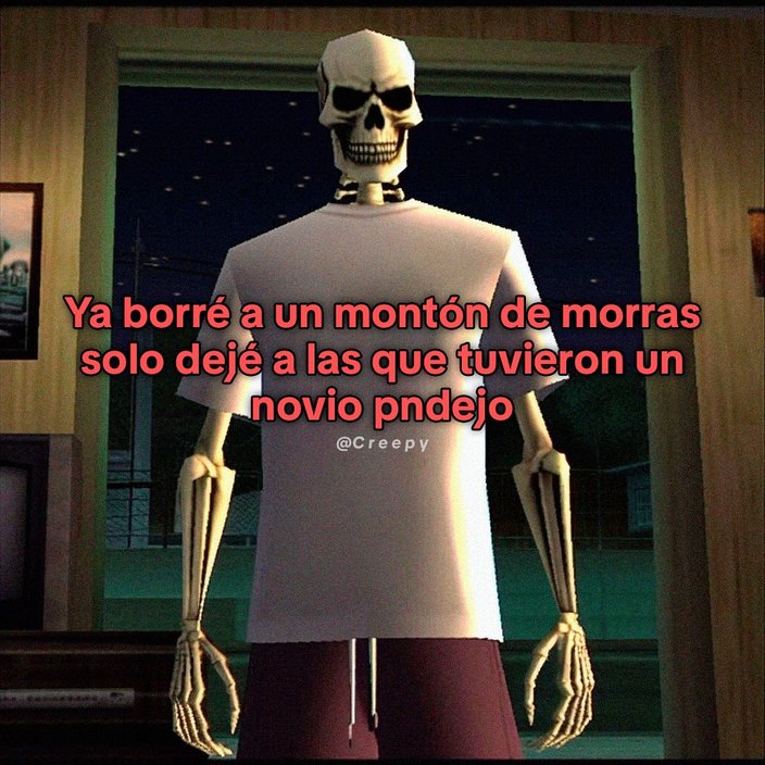 Solo dejé en mis contactos a las que tuvieron un ex pndejo - meme