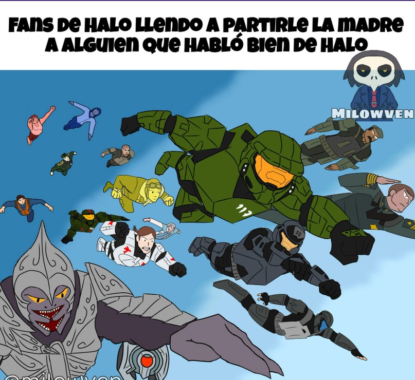 fans de halo: como te atreves decir que te gusta halo - meme