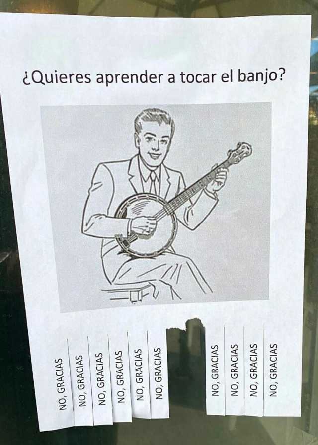 Quieres aprender a tocar el banjo? - meme