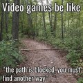 The path is blocked
