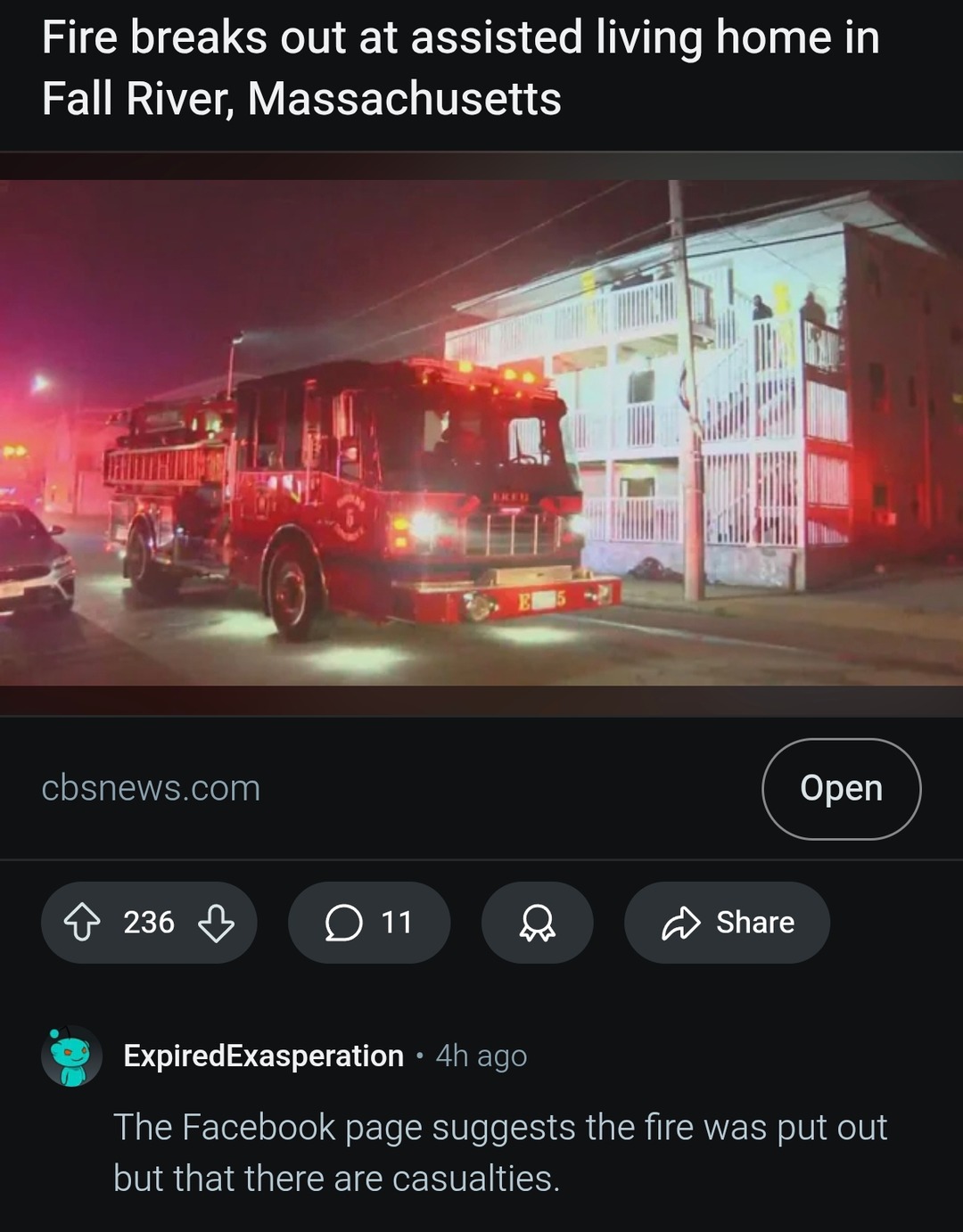 Fire hits assisted living home in Massachusetts, casualties reported - meme