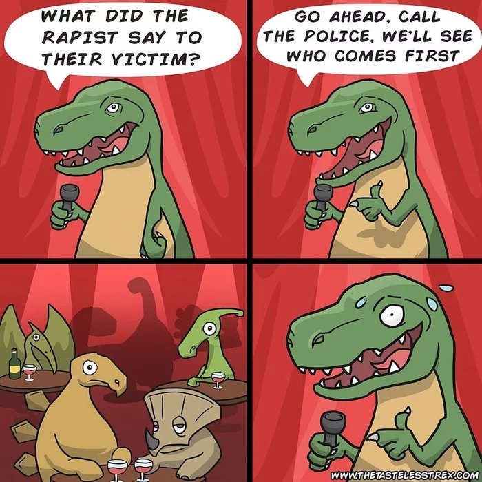 The tasteless T-rex - meme