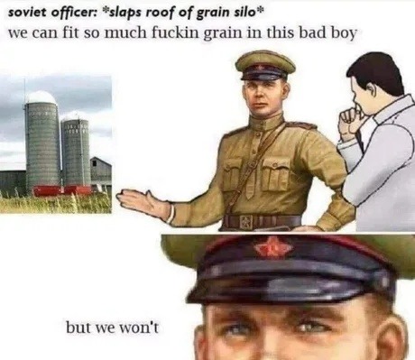 Soviet engineering: build silo, slap roof, joke writes itself - meme