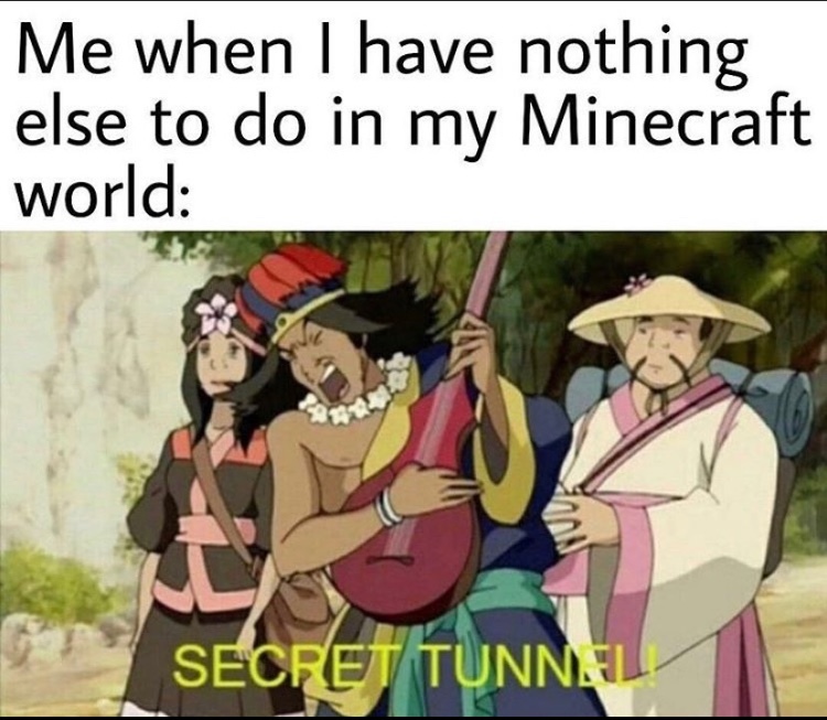 secret tunnel - meme