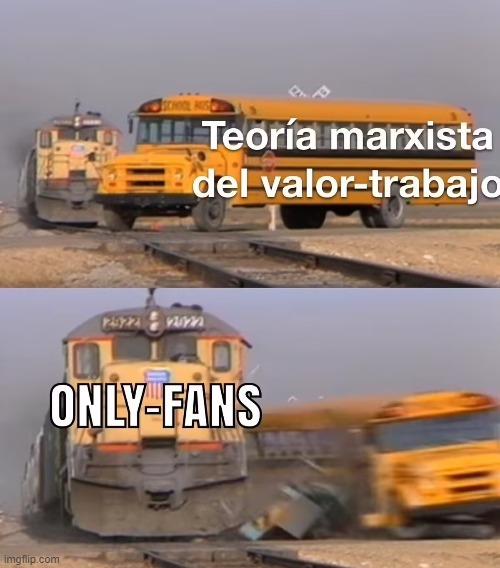 Teoria marxista vs onlyfans - meme