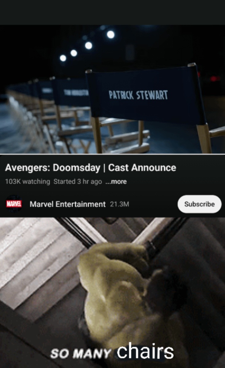 Patrick Stewart enters the chat, MCU fans bring 800 chairs - meme