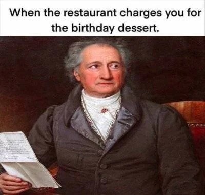 Birthday dessert meme