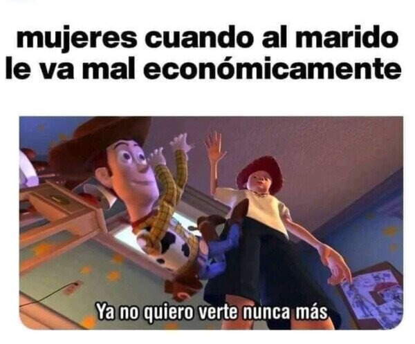Cuando el marido se arruina y ella se convierte en Thanos - meme