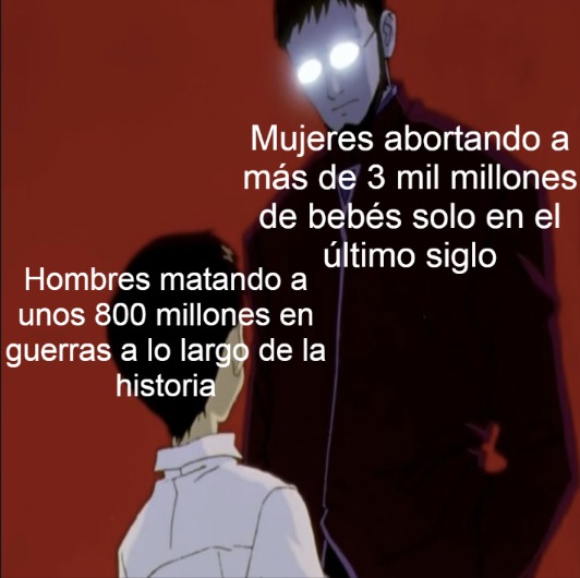 la OMS estima 73 millones de abortos anuales en el último siglo, usando un promedio conservador de 30 millones por año el total estimado en el último siglo es de aproximadamente 3 mil millones de abortos - meme