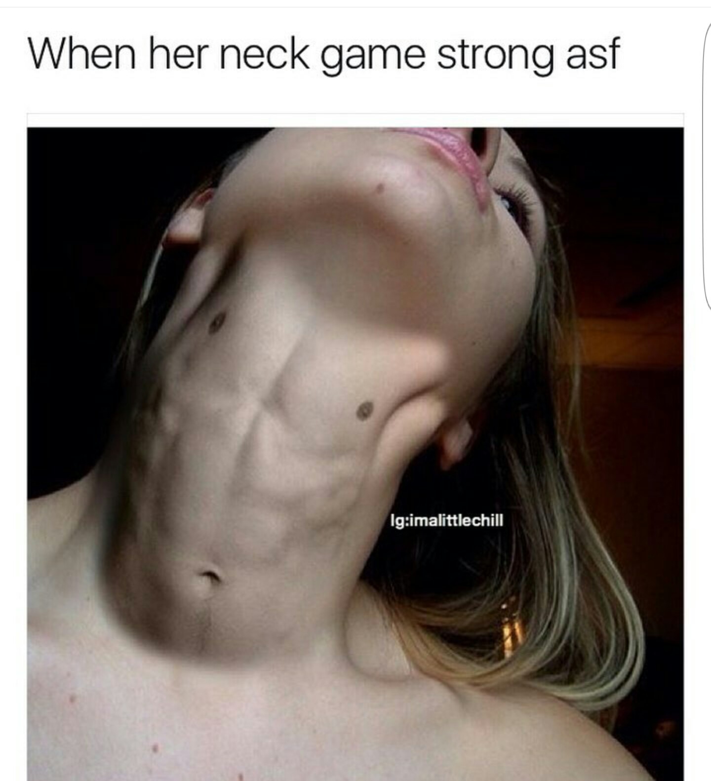 Dick on my neck meme