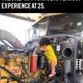This baby was born inside the engine