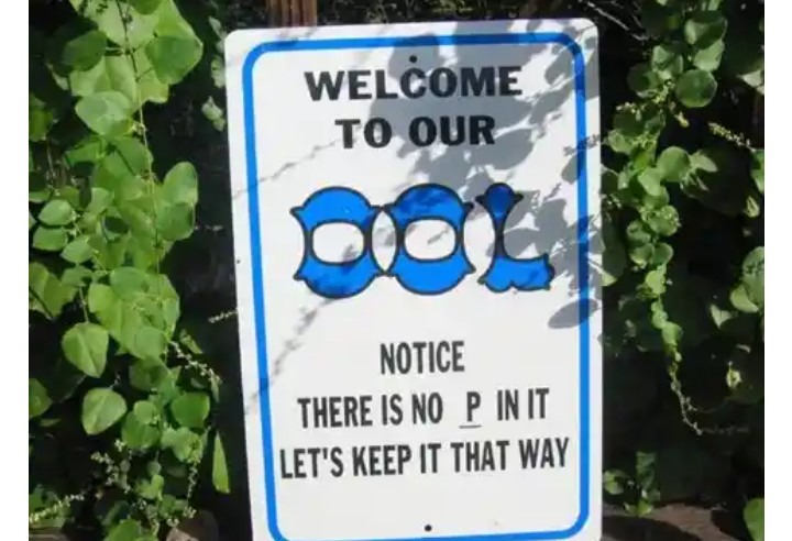 Don't put the p in their ool - meme