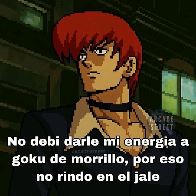 No debí darle mi energía a Goku de morro, por eso ando todo tieso en el jale - meme