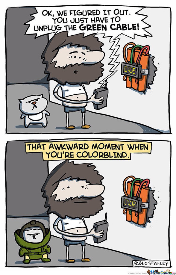 Damn you colorblindness - meme