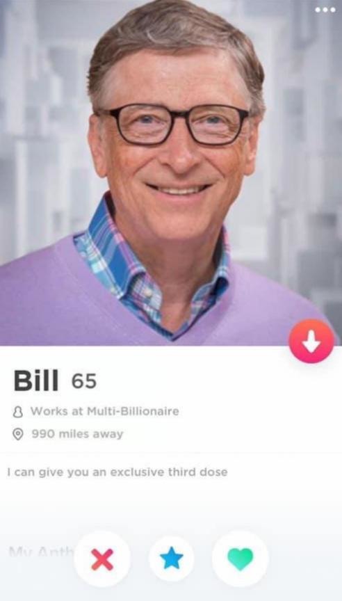 Bill Gates on Tinder - meme