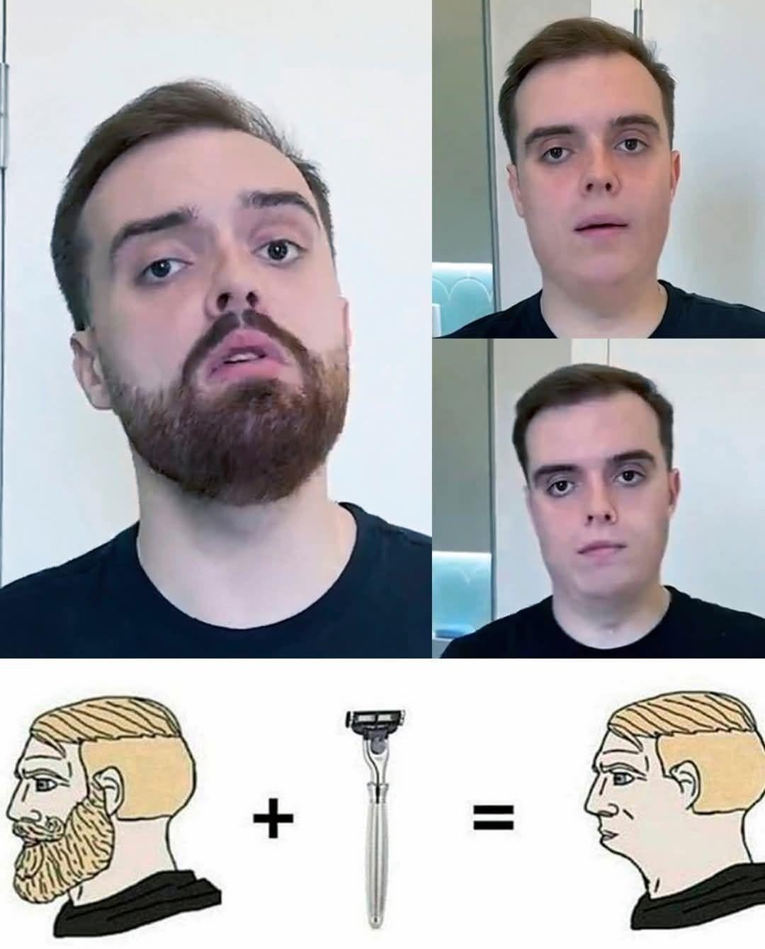 El ibai afeitado no es chad - meme