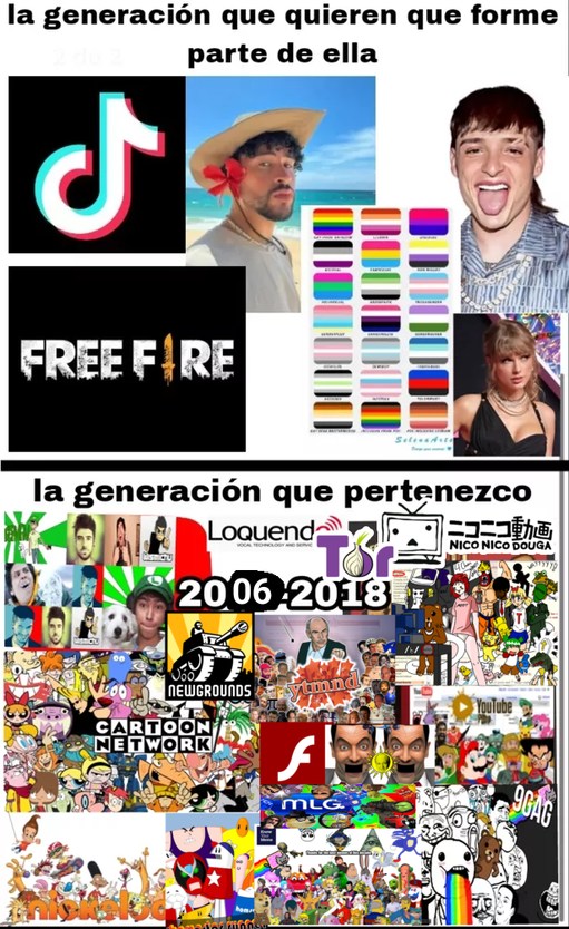 la ptm, YTMND, 4chan, homestar runner, flash, y los memes clasicos fueron mi infancia ya ni se que ver por hoy