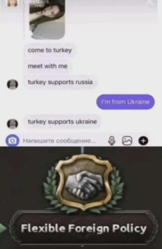 Turkey’s foreign policy is as flexible as their dinner menu - meme