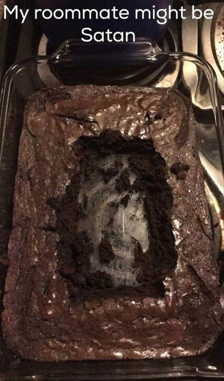 My roommate might actually be Satan - meme