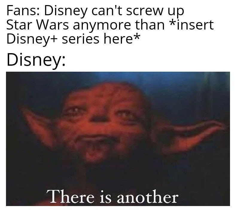 Disney and Star wars series meme