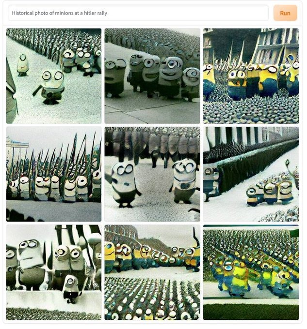 historical photo of minions meme