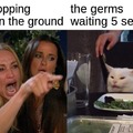 The germs waiting 5 seconds