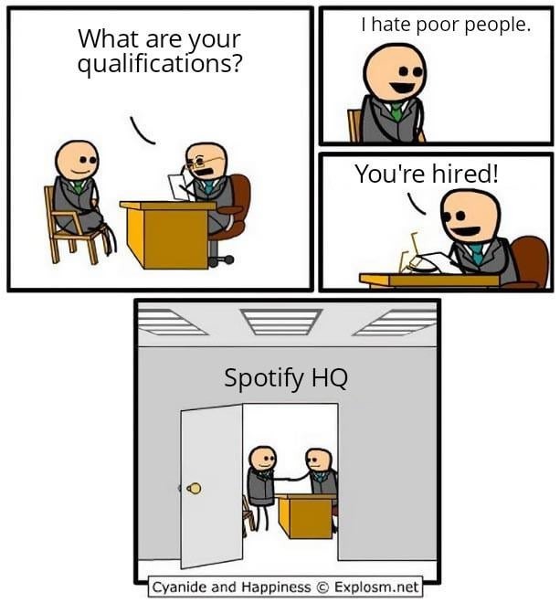 Spotify jobs meme