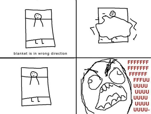 I just tuck myself in like an Egyptian mummy, you should try it. - meme