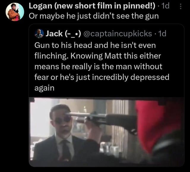 Daredevil vs Deadpool leaked scene - meme