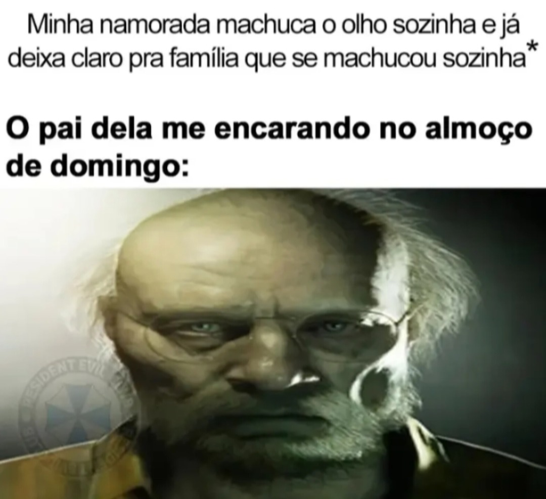 Olho machucado - meme