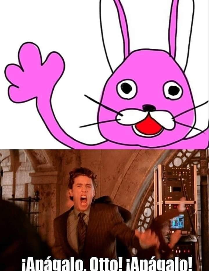 Pink rabbit - meme