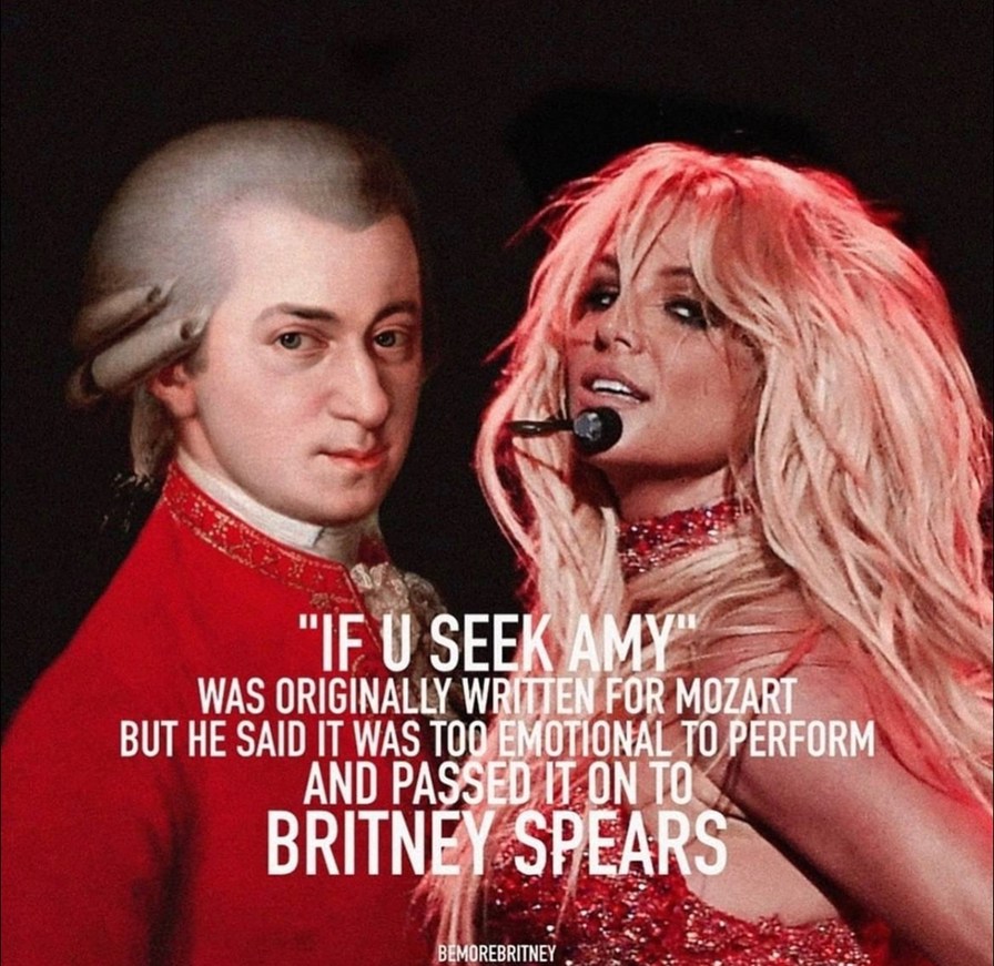 MOZART IS THE DADDY TO THE BRITNEY'S MOMMY - meme