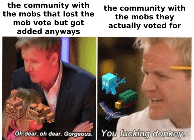 Mob vote rigged again and y'all let it happen - meme