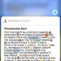 Presidential alert