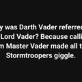 Lord Vader joke