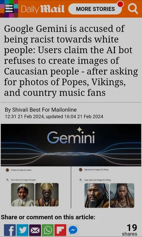 Google Gemini AI bot - meme