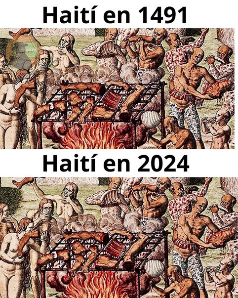 Haití canivalista en 2024 - meme
