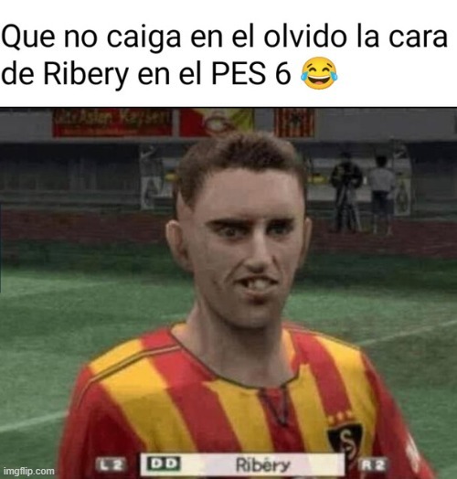 Los gráficos del Pro evolution era super realistas - meme