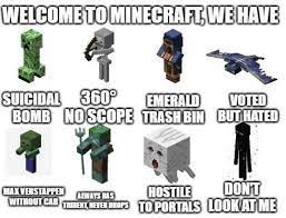 Minecraft Mobs - meme