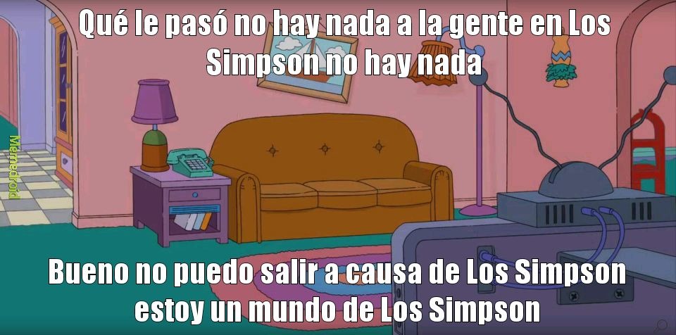Soy un mundo Los Simpson - meme