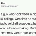 wholesome, from dealer to pastry chef